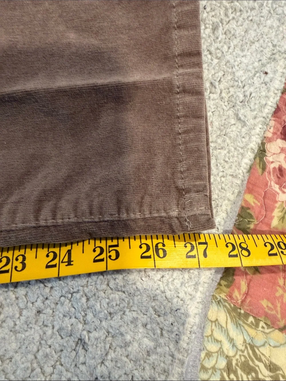 croft & barrow Brown Stretch Straight Leg Corduroy Pants